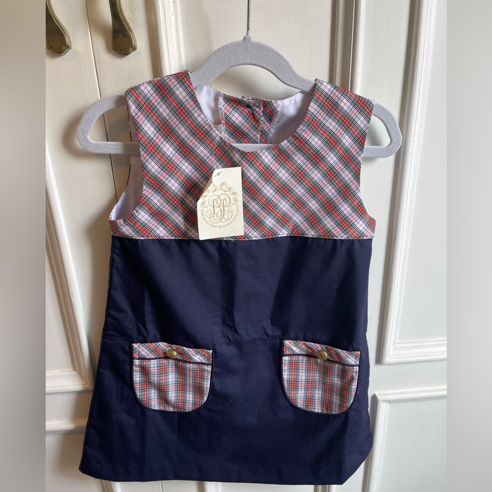 TBBC Jill Jumper - Nantucket Navy with Merritt Park Plaid